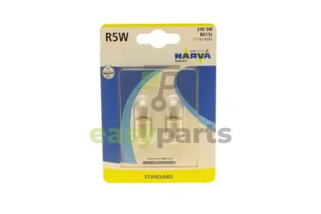 Автолампа R5W 24V 5W BA15s Standard (блістер/к-кт 2шт) NARVA 171814000