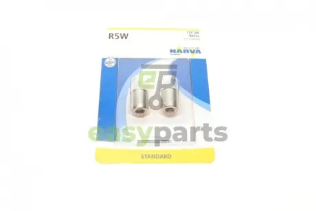 Автолампа R5W 12V 5W BA15s Standard (блістер/к-кт 2шт.) NARVA 171714000
