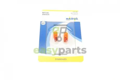 Автолампа WY5W 12V 5W W2.1x9.5d (без цоколя, жовта) (блістер/к-кт 2шт) NARVA 171694000