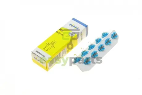 Автолампа 12V 2W B8.3d/BAX10S (в щиток приладів/синя) NARVA 170583000