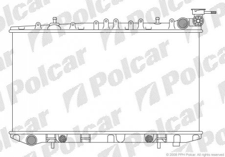 Радиатор охлаждения Polcar 272808-0 (фото 1)