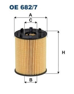 Фiльтр масляний FILTRON OE6827 (фото 1)