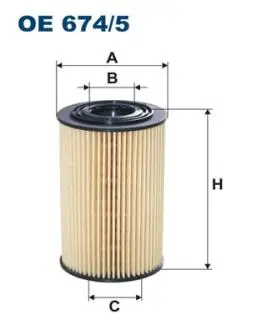 Фiльтр масляний FILTRON OE6745