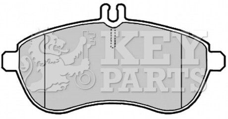 Гальмiвнi колодки дисковi KEYPARTS KBP2008