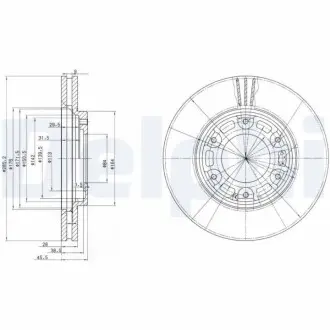 Гальмiвнi диски Delphi BG3193
