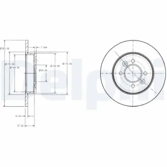 Тормозные диски Delphi BG2694