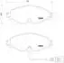 VW К-т передних торм. колодок (с датч.) Golf VII, AUDI A3 13-, SKODA Octavia 12- JAPANPARTS PA-0907AF (фото 2)
