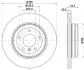 Диск тормозной задн. BMW 5-serie E60/61 (320*20) JAPANPARTS DP-0121 (фото 1)
