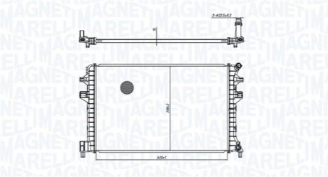 Радіатор системи охолодження MAGNETI MARELLI 350213166300