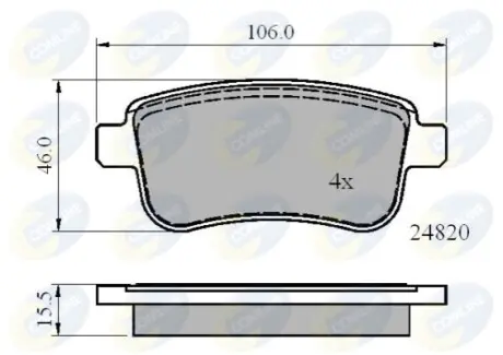 - Гальмівні колодки до дисків Comline CBP02014