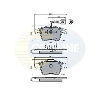 - Гальмівні колодки до дисків Comline CBP11311