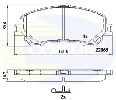 - Гальмівні колодки до дисків Comline CBP32304