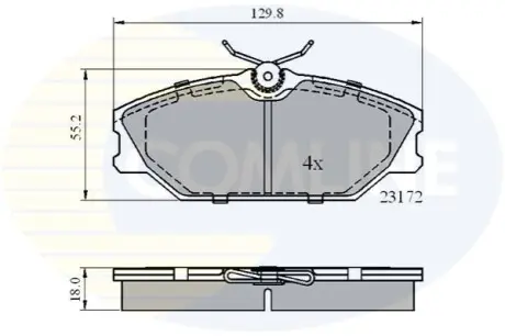 - Гальмівні колодки до дисків Comline CBP0526