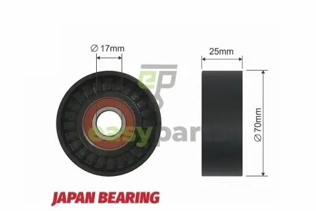 Ролик ручейкового ремня NTY RNK-PE-003