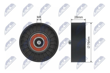 РОЛИК РУЧЕЙКОВОГО РЕМНЯ NTY RNK-ME-027