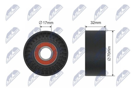РОЛИК РУЧЕЙКОВОГО РЕМНЯ NTY RNK-BM-020