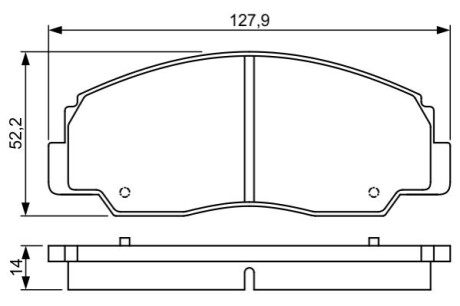 TOYOTA гальмівні колодки передн. Land Cruiser -96 BOSCH 0986495339