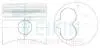 Поршень ремонтный +0.50мм (1шт) VAG 1.6L-2.4L TEIKIN 48101A050 (фото 1)