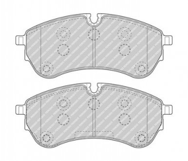 Колодки тормозные дисковые (комплект 4 шт.)) FERODO FVR5067