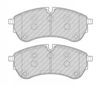 Колодки тормозные дисковые (комплект 4 шт.)) FERODO FVR5067