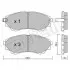 Комплект гальмівних колодок FORD RANGER; MAZDA B-SERIE, BT-50 2.5D/3.0D 06.99- Metelli 22-0610-0 (фото 1)