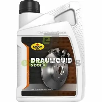 Тормозная жидкость DRAULIQUID-S DOT 4 BRAKEFLUID 1л KROON OIL 04206