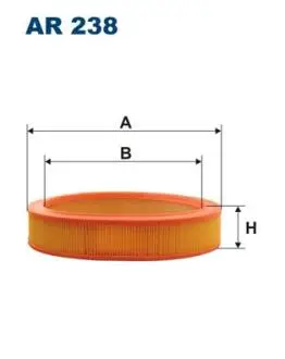 KNECHT ФИЛЬТР ВОЗД. FORD 1.8 OHC 10/84-6/88 FILTRON AR 238