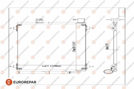 Радіатор кондиціонера Eurorepar 1610161080