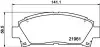 Колодки тормозные дисковые передние Lexus GS 300, 430 (05-11), Camry 2.0, 2.4(01-06), Avensis 1.8, 2.0 (00-03) NISSHINBO NP1077 (фото 1)