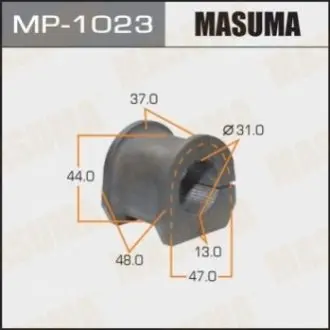 Фото втулка стабілізатора переднього Mitsubishi Montero (06-10), Pajero (06-10) (Кратно 2 шт) MASUMA MP1023 Втулка стабілізатора переднього Mitsubishi Montero (06-10), Pajero (06-10) (Кратно 2 шт) MASUMA MP1023
