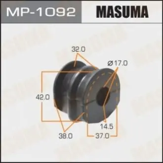 Фото втулка стабілізатора заднього Nissan Qashqai (07-), X-Trail (07-) (Кратно 2 шт) MASUMA MP1092 Втулка стабілізатора заднього Nissan Qashqai (07-), X-Trail (07-) (Кратно 2 шт) MASUMA MP1092