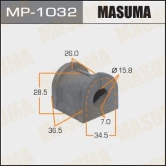 Втулка стабілізатора заднього Mitsubishi Outlander (03-09) (Кратно 2 шт) MASUMA MP1032