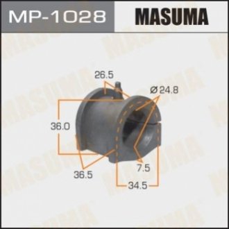 Втулка стабілізатора переднього Mitsubishi Lancer (00-09) (Кратно 2 шт) MASUMA MP1028 (фото 1)