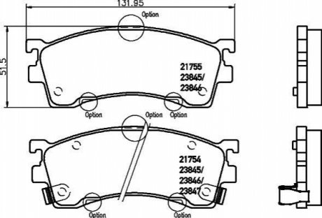 Колодки гальмівні дискові передні Mazda 626 1.6, 1.8 2.0 (91-97) NISSHINBO NP5003