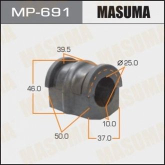 Втулка стабілізатора переднього Nissan X-Trail (00-07) (Кратно 2 шт) MASUMA MP691