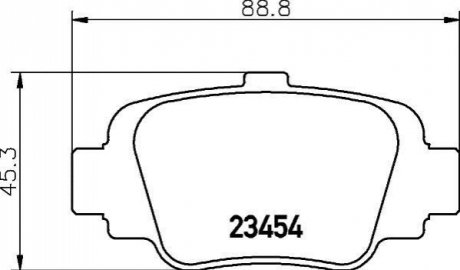 Колодки гальмівні дискові задні Nissan Micra 1.0, 1.3 (92-00) NISSHINBO NP2066