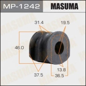 Втулка стабілізатора заднього Nissan Murano (04-08) (Кратно 2 шт) MASUMA MP1242 (фото 1)