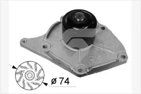 Фото 1 - насос водяной Renault Clio II, Kangoo I 1.5dCi HUTCHINSON WP63 Насос водяной Renault Clio II, Kangoo I 1.5dCi HUTCHINSON WP63 (фото 1)