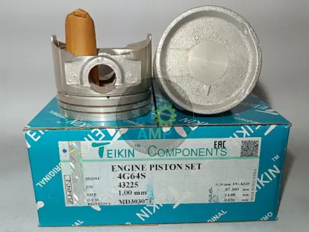 Фото поршні ремонт (+1.00 мм) (к-кт на мотор) Mitsubishi 4G64S TEIKIN 43225100 Поршні ремонт (+1.00 мм) (к-кт на мотор) Mitsubishi 4G64S TEIKIN 43225100