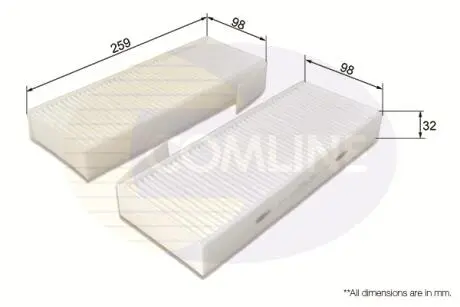 Фільтр салону Comline EKF370-2