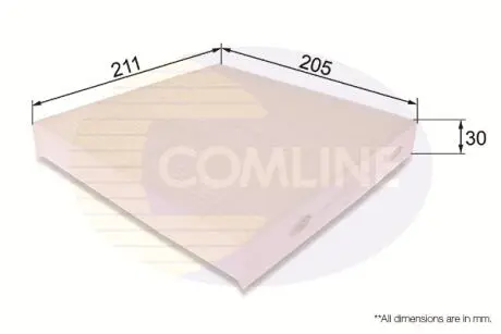 Фільтр салону Comline EKF306