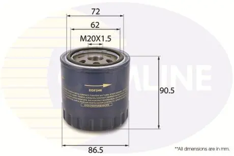 Фільтр оливи Comline EOF246