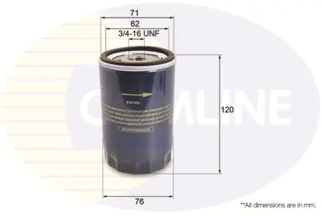 Фільтр оливи Comline EOF062
