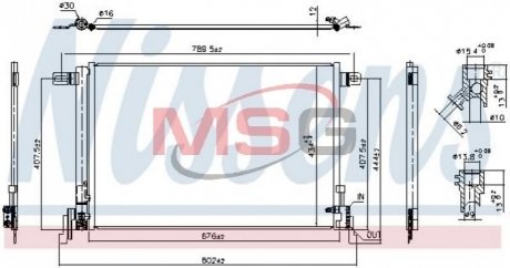 Радіатор кондиціонера NISSENS 941209