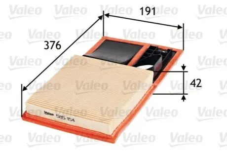 Повітряний фільтр Valeo 585154