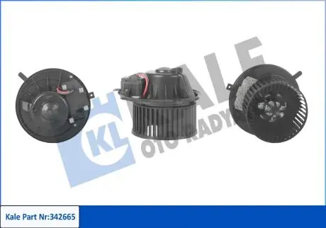 KALE VW Вентилятор салона A3,Q3,Caddy III,IV,Golf V,VI,Passat,Tiguan,Touran,Skoda Octavia II,Yeti KALE OTO RADYATOR 342665