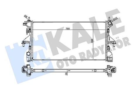 KALE CITROEN Радіатор охолодження Jumper,Fiat Ducato,Peugeot Boxer 2.2/3.0HDI 06- KALE OTO RADYATOR 355660