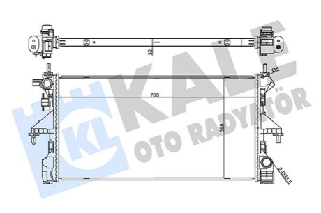 KALE CITROEN радіатор охолодження Jumper,Peugeot Boxer 2.0 BlueHDI 15- KALE OTO RADYATOR 355505