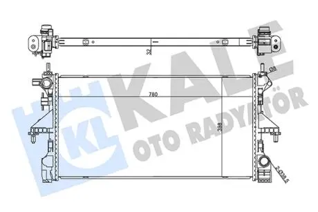 KALE CITROEN радіатор охолодження Jumper,Peugeot Boxer 2.0 BlueHDI 15- KALE OTO RADYATOR 355505