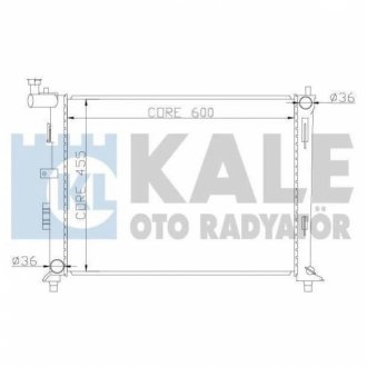 KALE HYUNDAI радіатор охолодження i30,Elantra,Kia Ceed 1.4/1.6 06- KALE OTO RADYATOR 341980